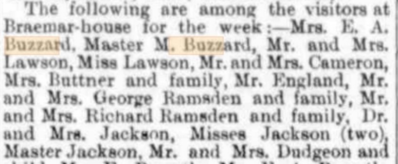 Millar Buzzard Braemar House 1894